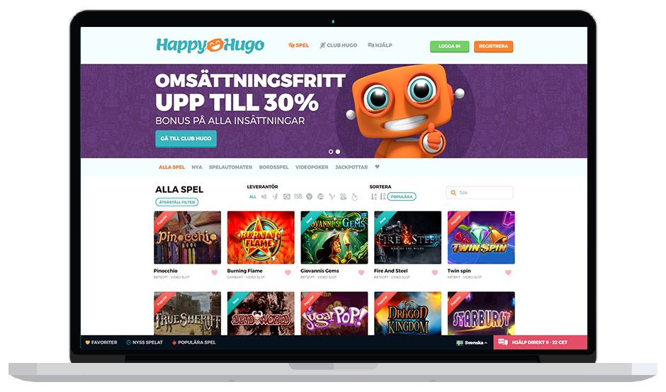 happy hugo omsättningsfri bonus
